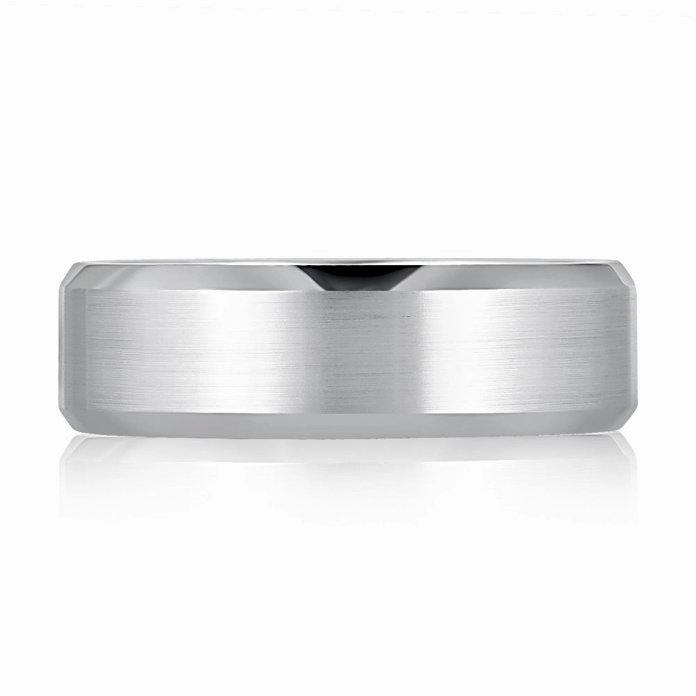 A. Jaffe Men's 14k 6mm White Gold Wedding Band