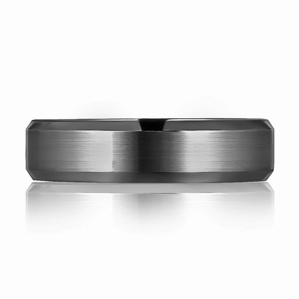 A. Jaffe Men's 14k Gold and Ruthenium Wedding Band