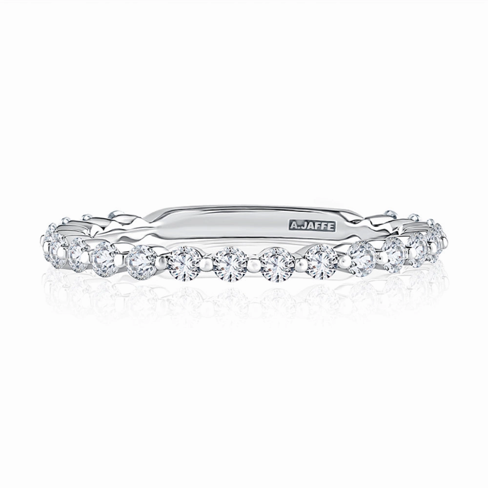 A. Jaffe Single Prong Three Quarter Way Diamond Band