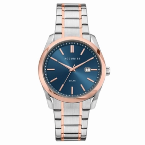 Accurist Solar Stainless Steel Mens Watch 7416