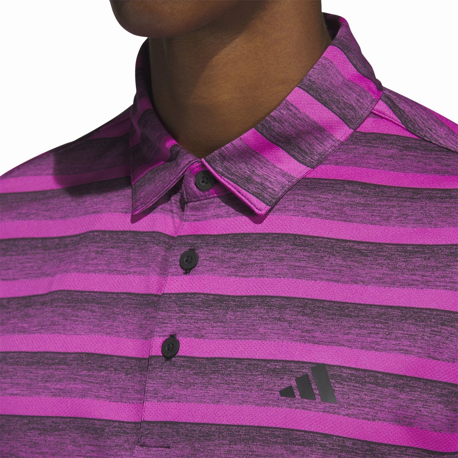 adidas 2-Colour Stripe Golf Polo Shirt HR8010