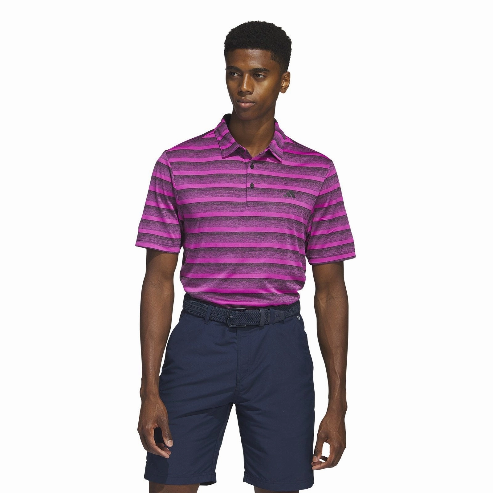 adidas 2-Colour Stripe Golf Polo Shirt HR8010