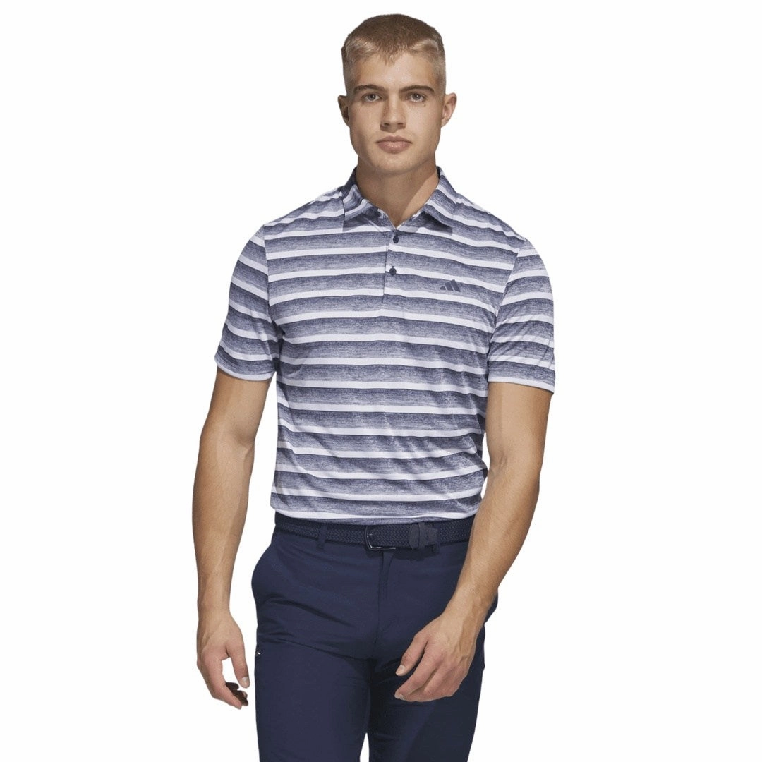 adidas 2-Colour Stripe Golf Polo Shirt HS7579