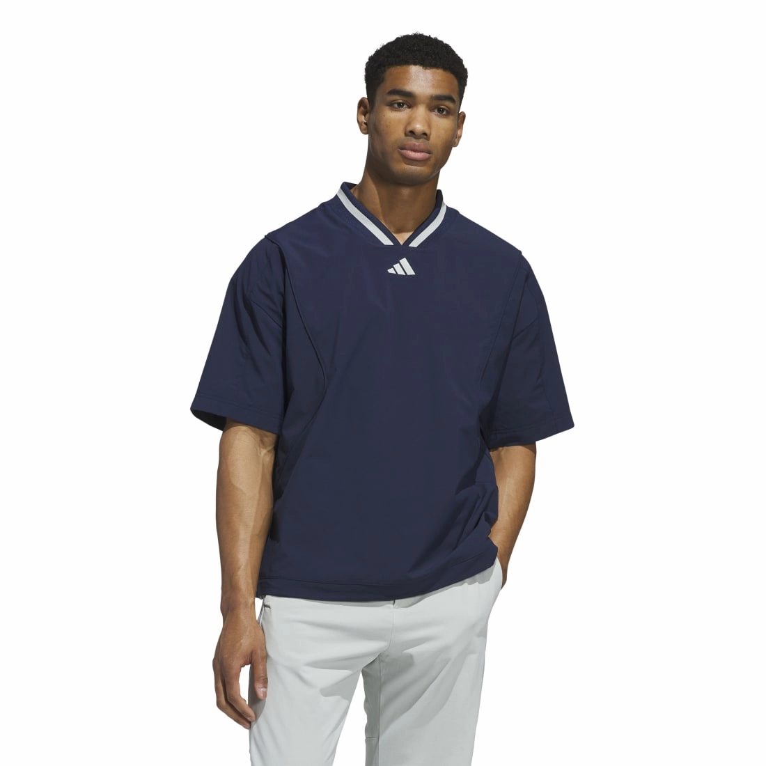 adidas Beyond Short Sleeve Golf Pullover JF4878
