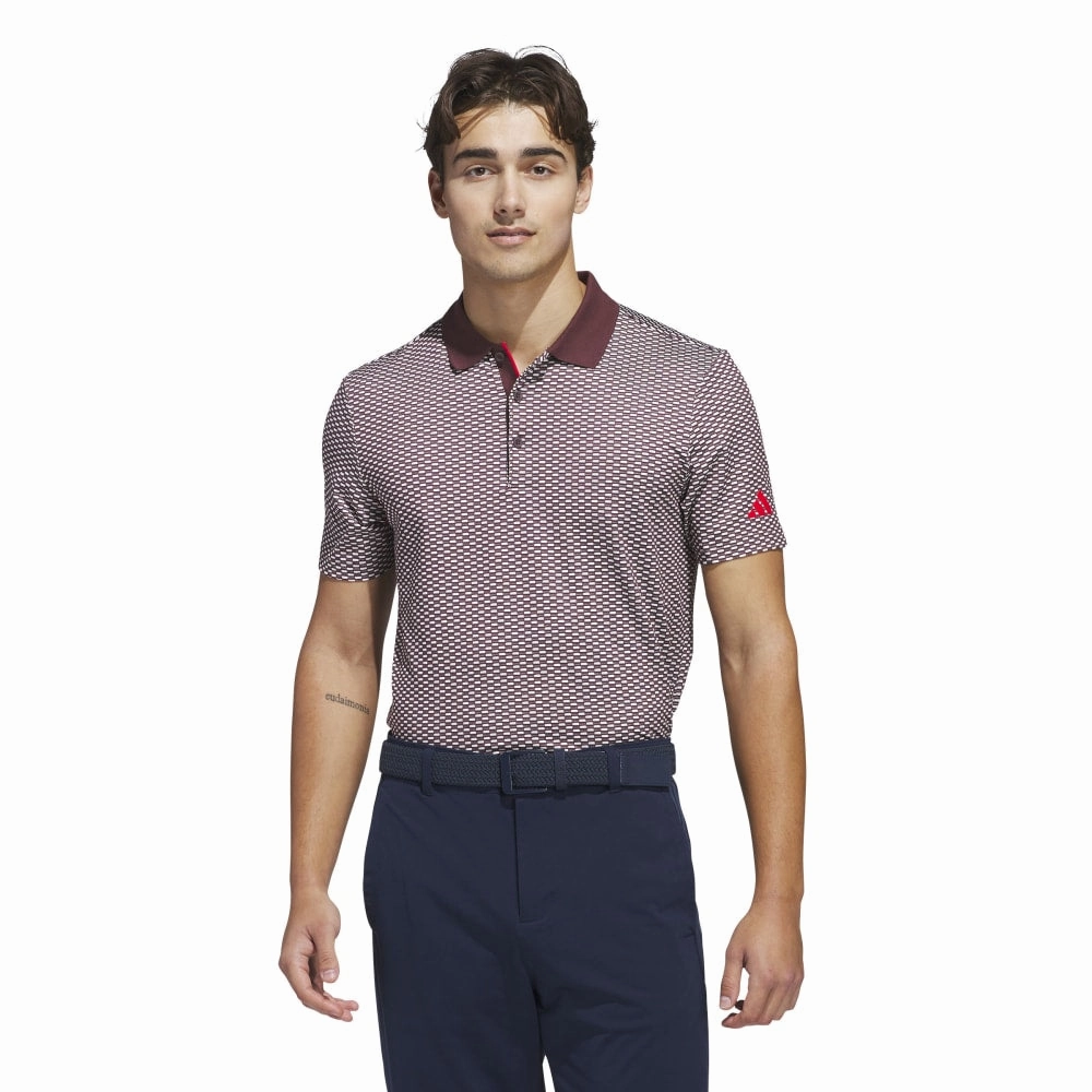 adidas Beyond Textured Golf Polo Shirt JF4881
