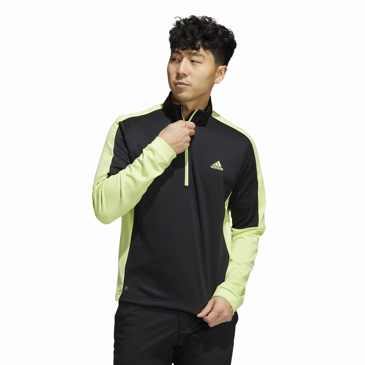 adidas Colourblock Primegreen 1/4 Zip Golf Top HC5572