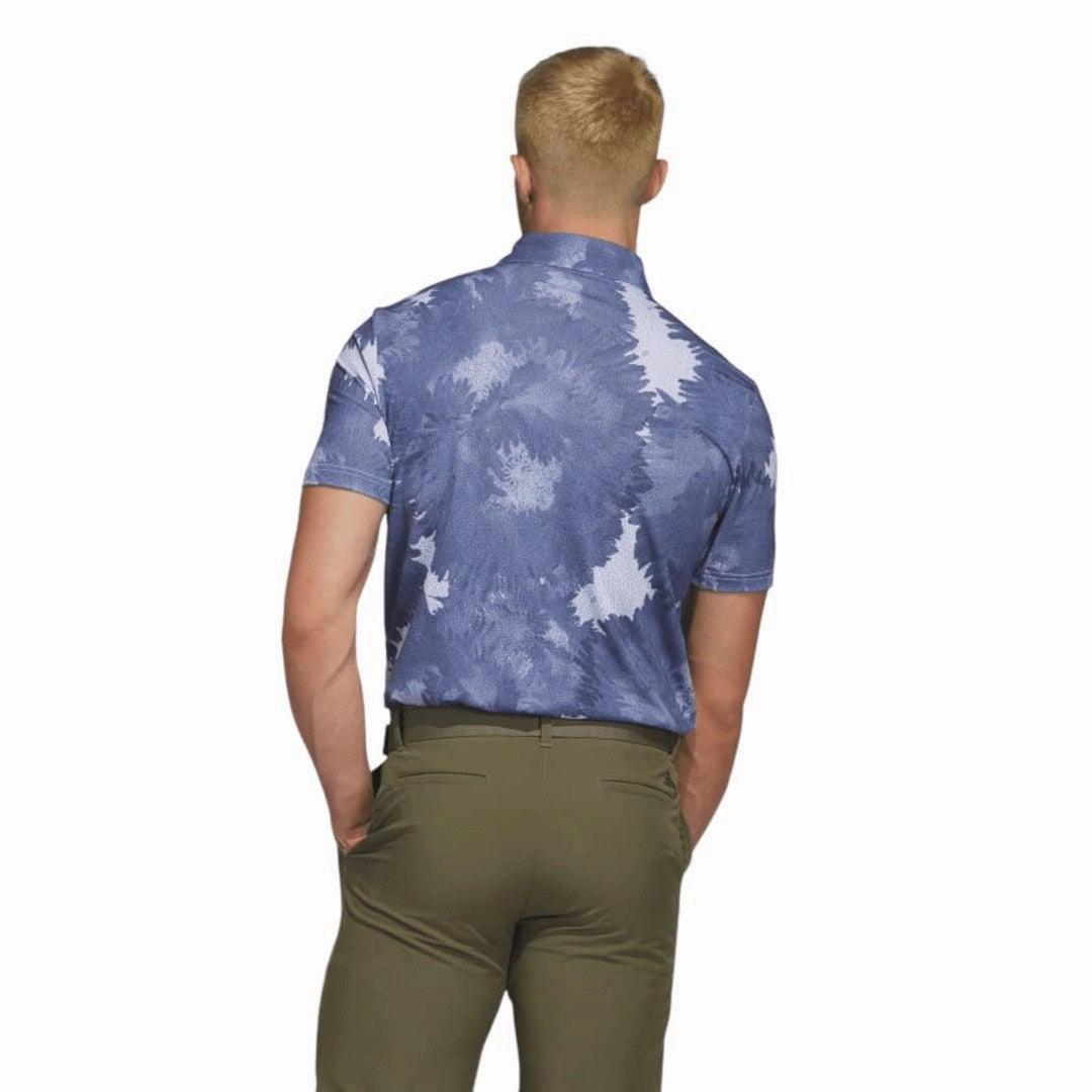 adidas Flower Mesh Print Golf Polo Shirt HS1131