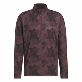 adidas Go-To Printed 1/4 Zip Golf Mid Layer IK3018