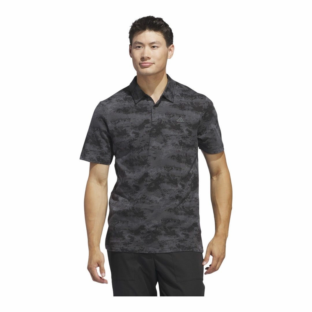 adidas Go-To Printed Mesh Golf Polo Shirt IN6413