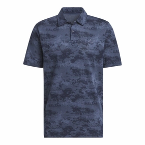 adidas Go-To Printed Mesh Golf Polo Shirt IU4428