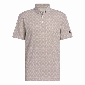 adidas Go-To Printed Stripe Golf Polo Shirt JF4931