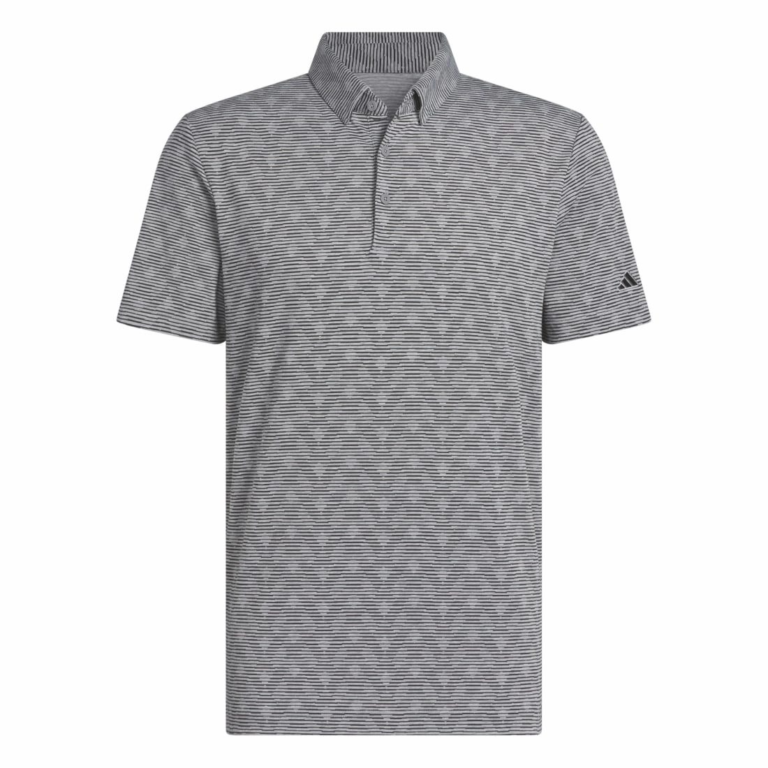 adidas Go-To Printed Stripe Golf Polo Shirt JF4932