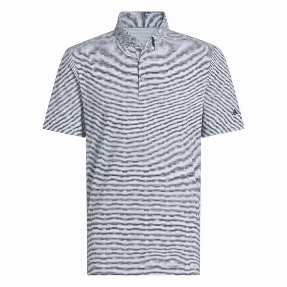 adidas Go-To Printed Stripe Golf Polo Shirt JP2329