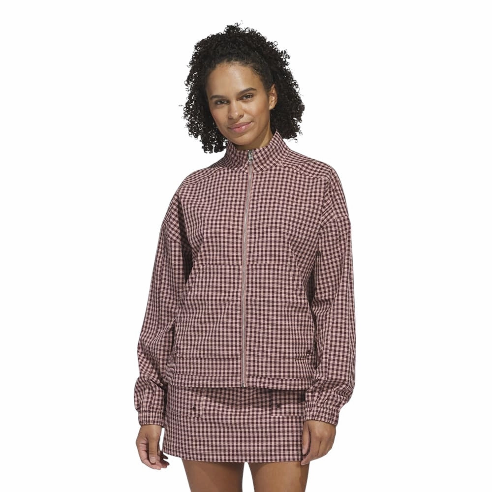 adidas Ladies Ultimate365 Gingham Golf Jacket JE9947