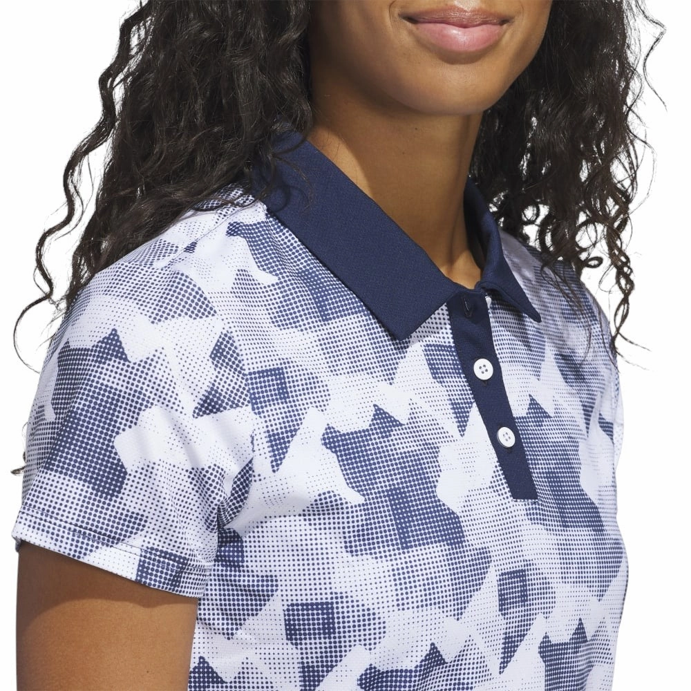 adidas Ladies Ultimate365 Printed Golf Polo Shirt JN3119