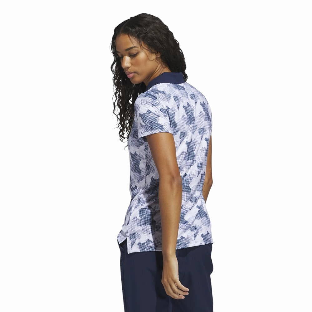 adidas Ladies Ultimate365 Printed Golf Polo Shirt JN3119