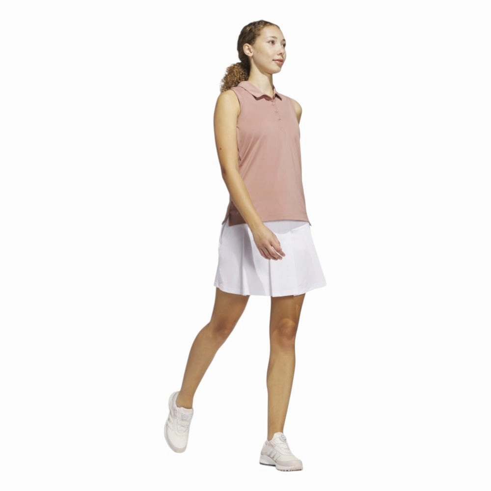 adidas Ladies Ultimate365 Solid Sleeveless Golf Polo Shirt JJ4409