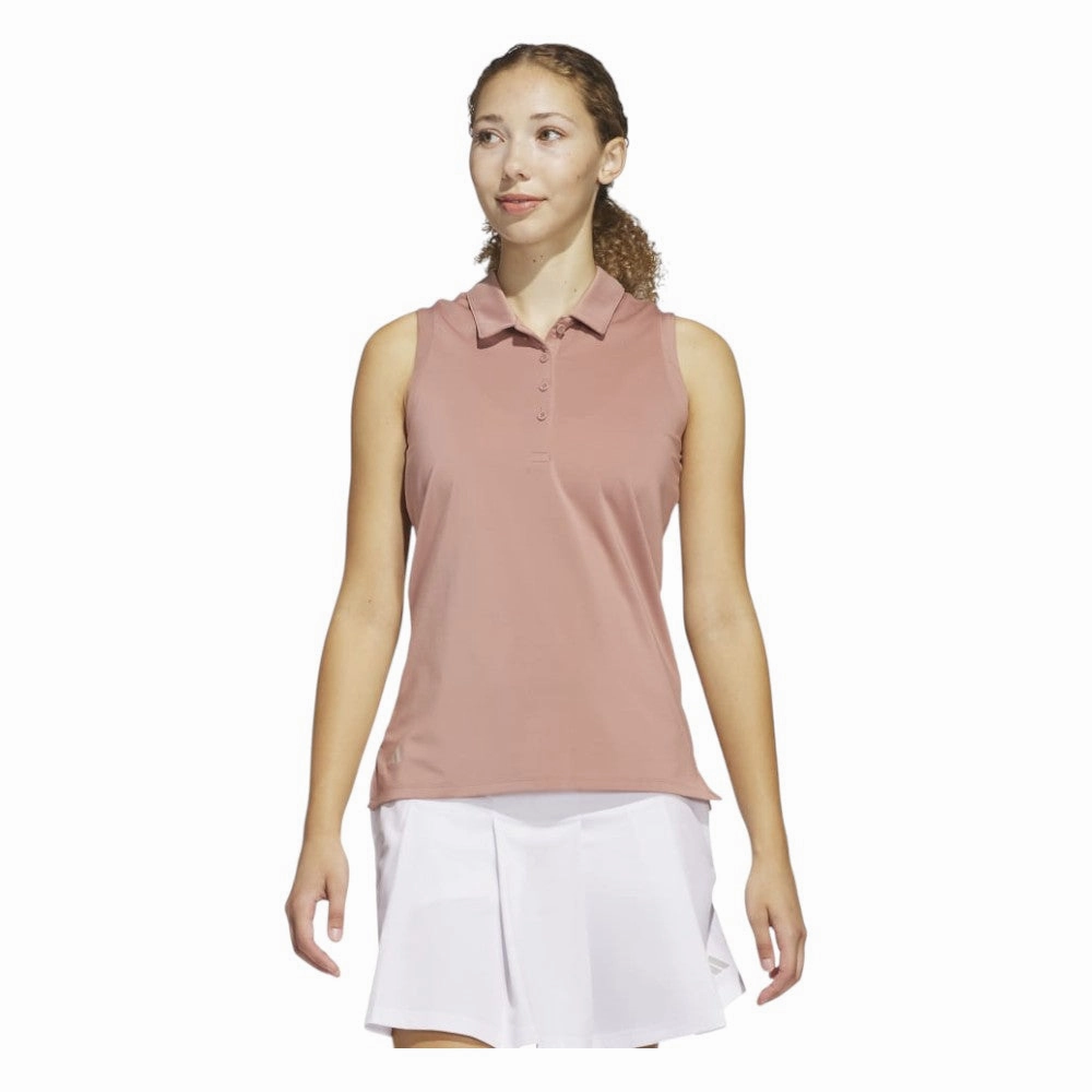 adidas Ladies Ultimate365 Solid Sleeveless Golf Polo Shirt JJ4409