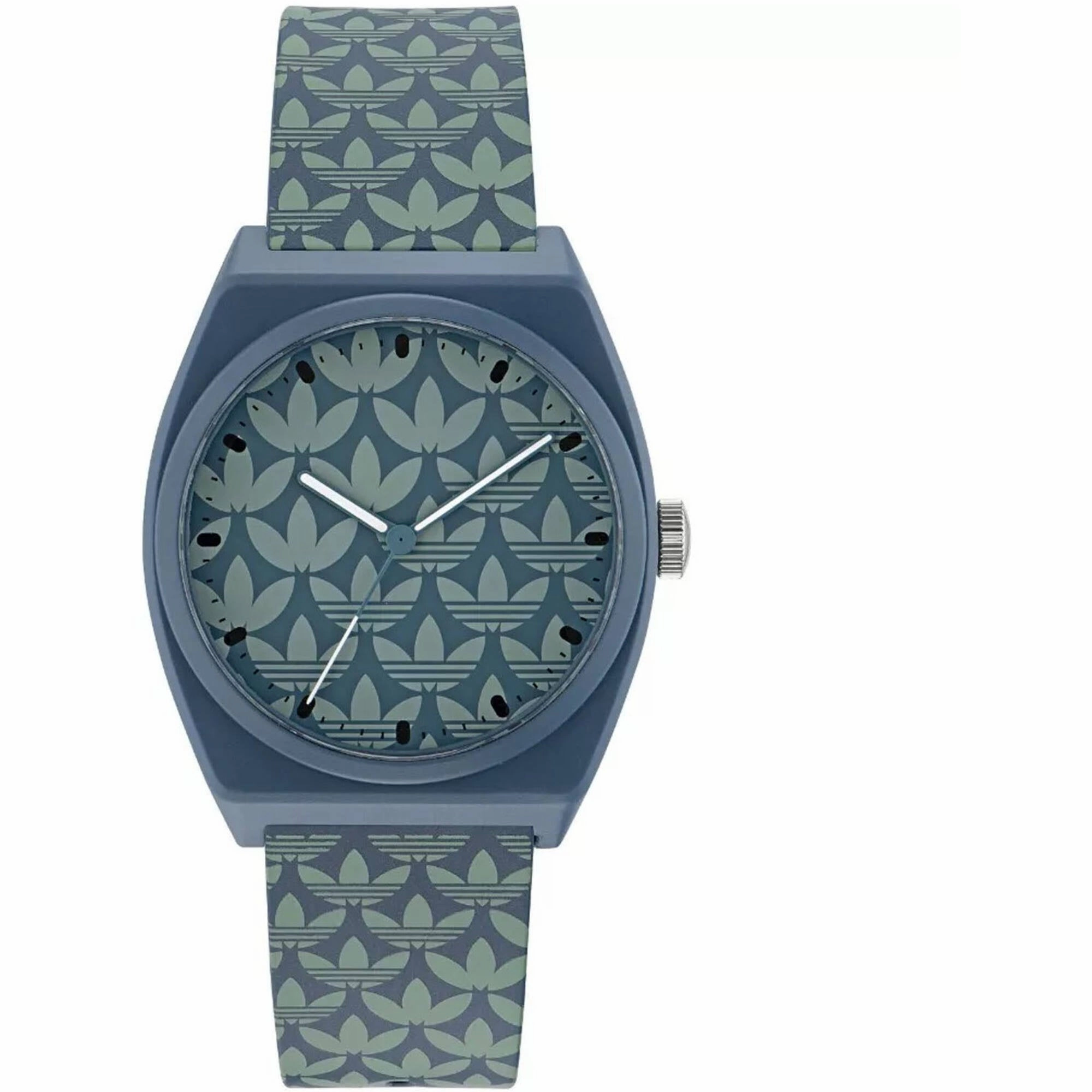 Adidas Men's Watch - Originals Blue Resin Case Silicone Rubber Strap | AOST23053