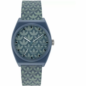 Adidas Men's Watch - Originals Blue Resin Case Silicone Rubber Strap | AOST23053