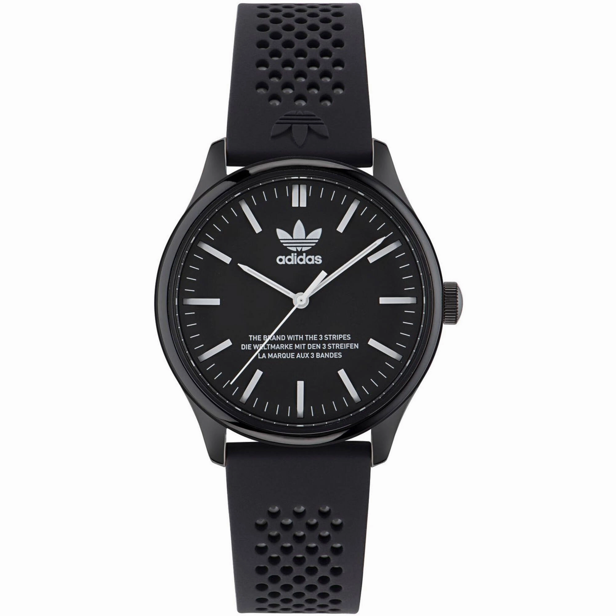 Adidas Men's Watch - Originals Quartz Black Dial Silicone Rubber Strap | AOSY23031