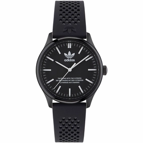 Adidas Men's Watch - Originals Quartz Black Dial Silicone Rubber Strap | AOSY23031