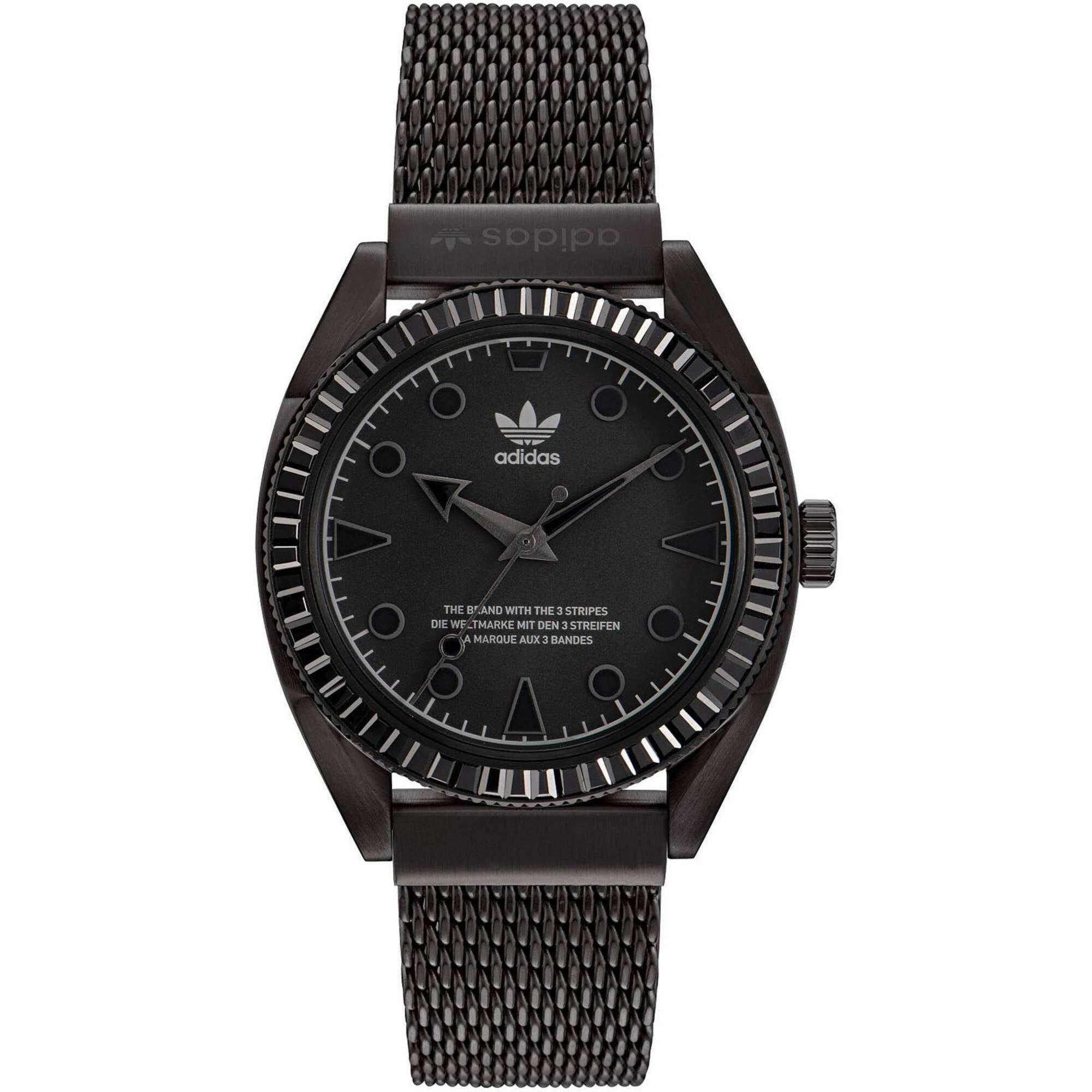 Adidas Men's Watch - Originals Quartz Black Dial Stainless Steel Bracelet | AOFH22510