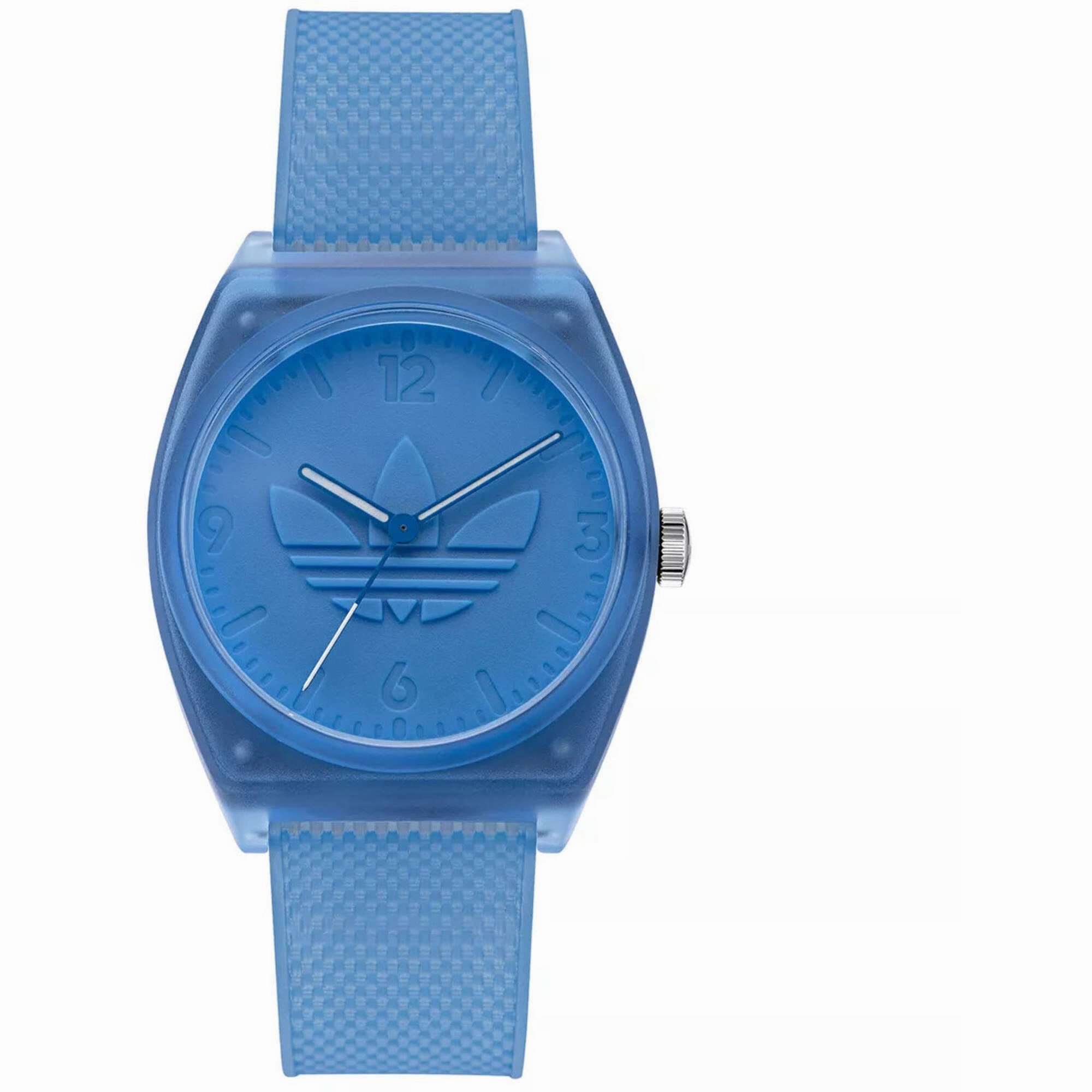 Adidas Men's Watch - Originals Quartz Resin Case Blue Dial Rubber Strap | AOST22031