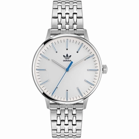 Adidas Men's Watch - Originals White Dial Silver Tone Steel Bracelet | AOSY22022