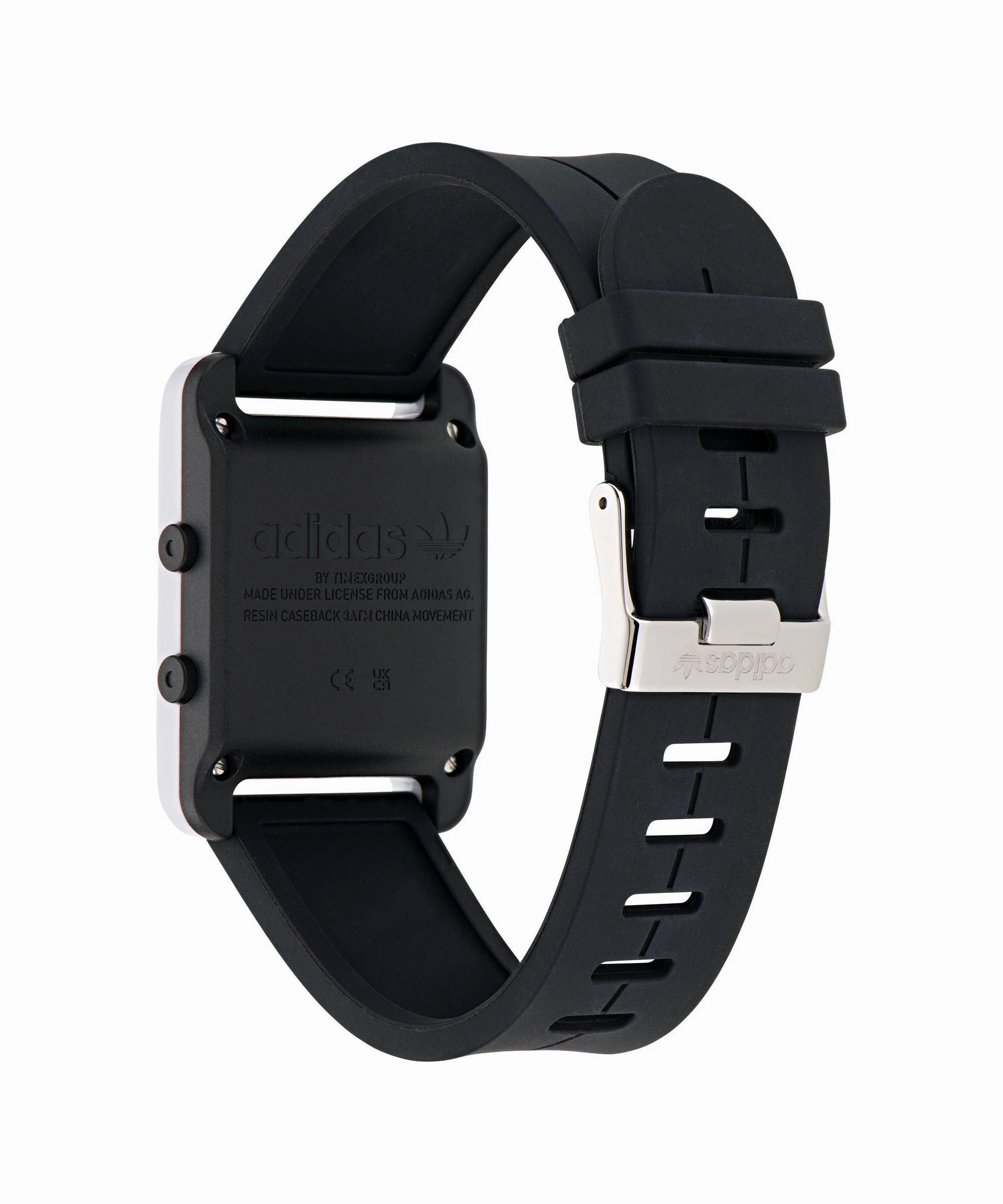 Adidas Originals Retro Pop One Black Silicone Strap Watch AOST23567