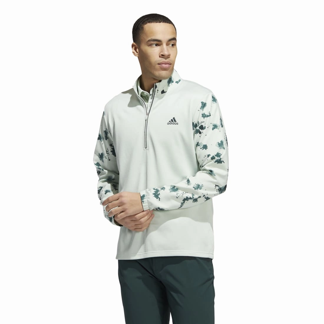 adidas Splatter Print 1/4-Zip Golf Mid Layer HN7174