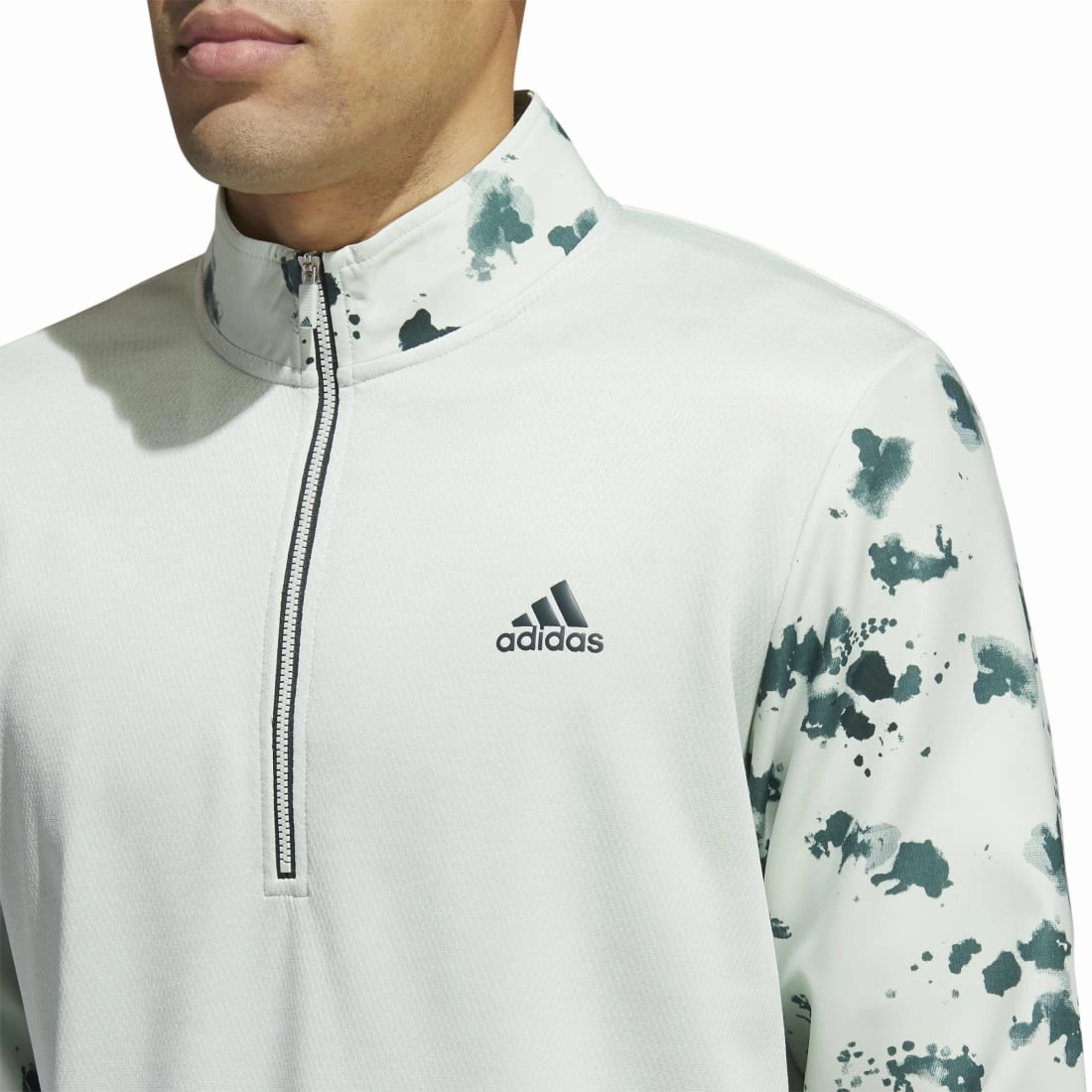 adidas Splatter Print 1/4-Zip Golf Mid Layer HN7174