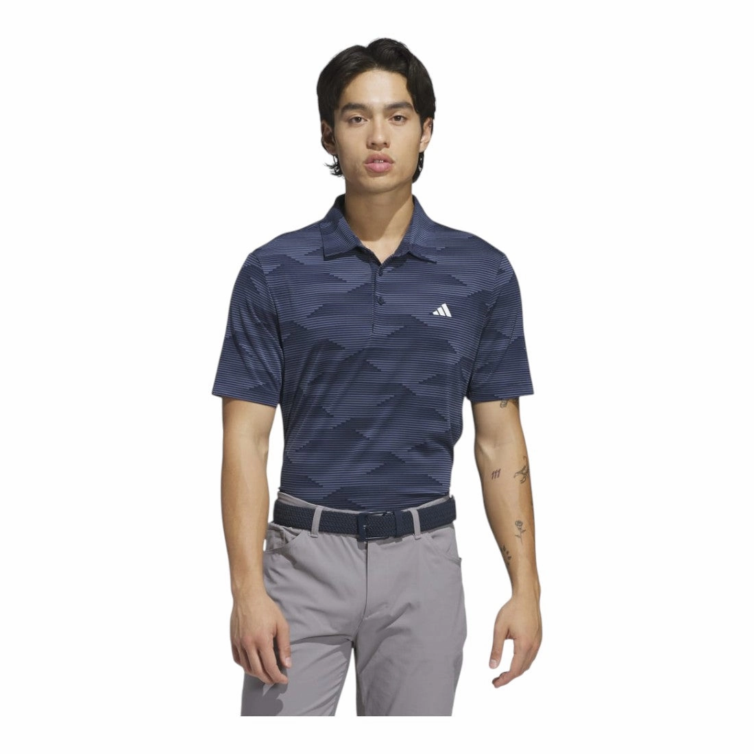 adidas Ultimate 365 Wave Print Golf Polo Shirt JN9136