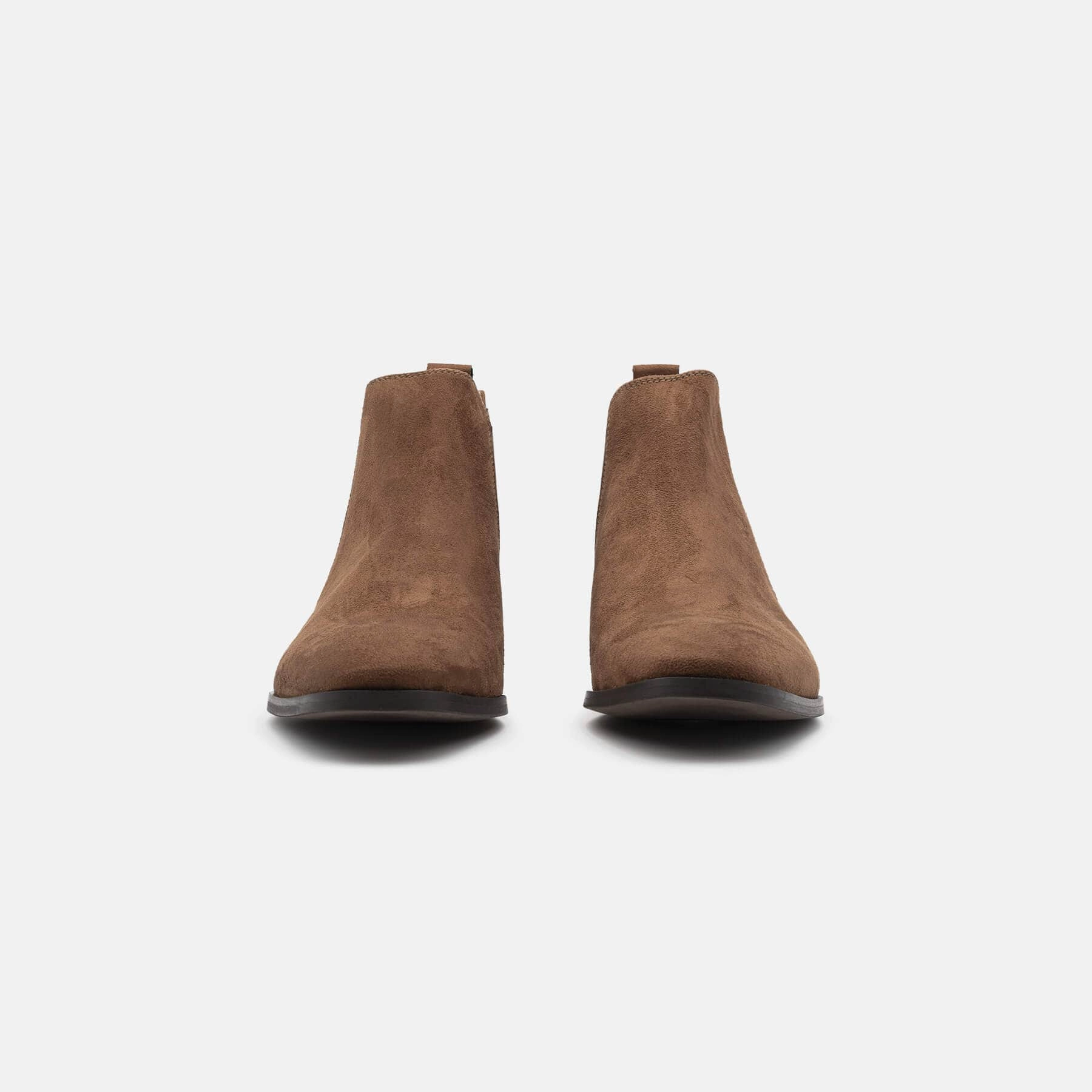 Alan Men's Vegan Ankle Boots | Brown Nubuck