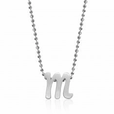 Alex Woo Little Autograph Pendant in Sterling Silver