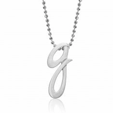 Alex Woo Little Autograph Pendant in Sterling Silver