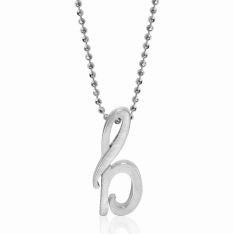 Alex Woo Little Autograph Pendant in Sterling Silver