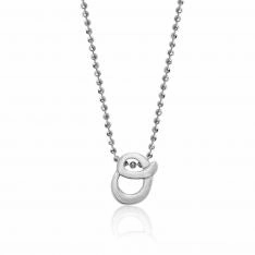 Alex Woo Little Autograph Pendant in Sterling Silver