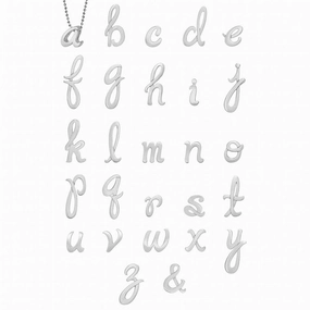 Alex Woo Little Autograph Pendant in Sterling Silver