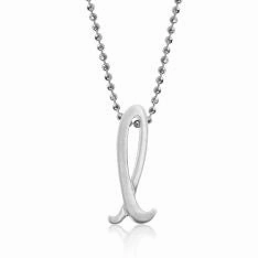 Alex Woo Little Autograph Pendant in Sterling Silver