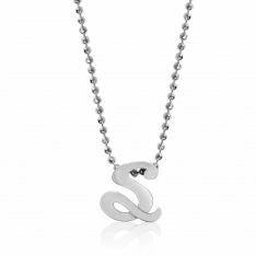 Alex Woo Little Autograph Pendant in Sterling Silver