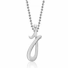 Alex Woo Little Autograph Pendant in Sterling Silver