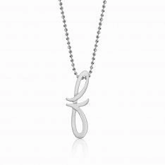 Alex Woo Little Autograph Pendant in Sterling Silver