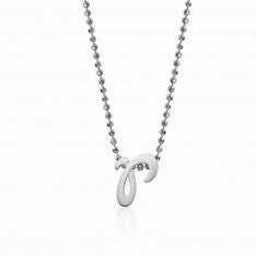 Alex Woo Little Autograph Pendant in Sterling Silver