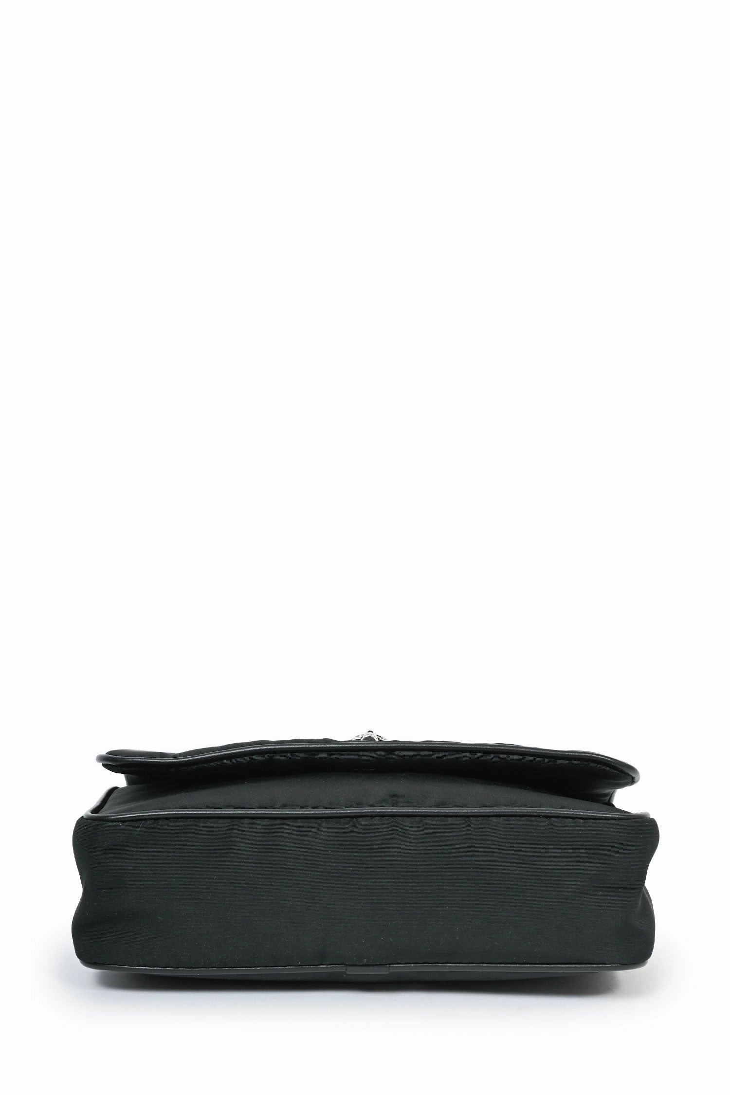Alexander McQueen Black Nylon Logo Skull Shoulder Bag