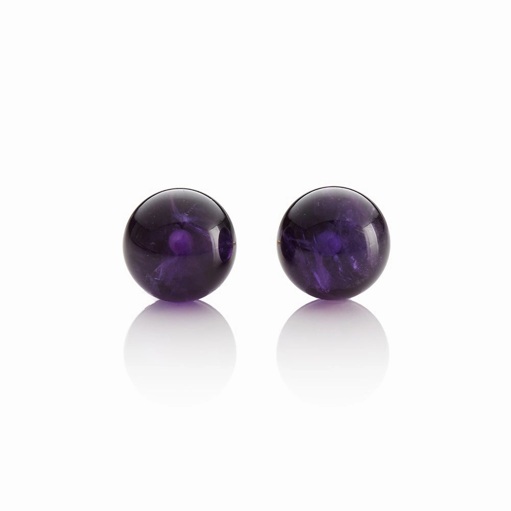 Amethyst Bead Earrings