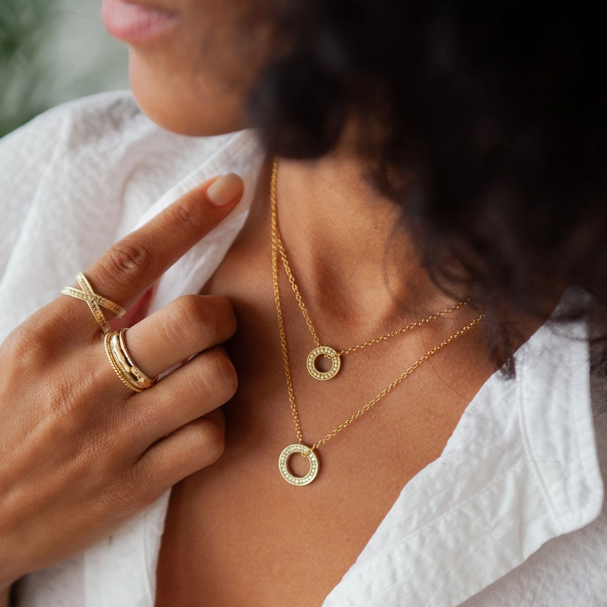 Anna Beck Circle of Life Open "O" Charity Necklace