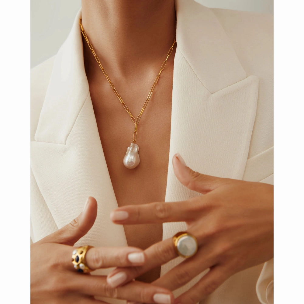 Anna Beck Extra Large Baroque Pearl Necklace