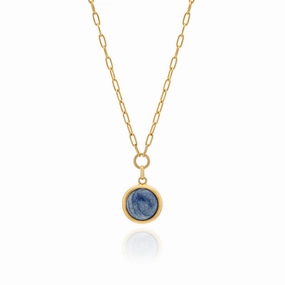 Anna Beck Medium Dumortierite Pendant Necklace