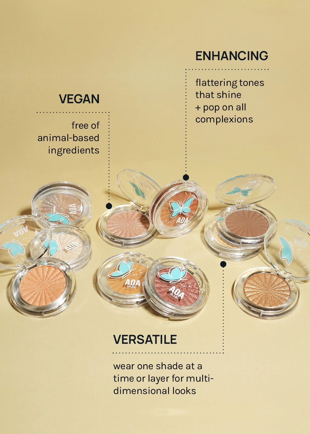 AOA Fly with Me Shimmer Eyeshadows